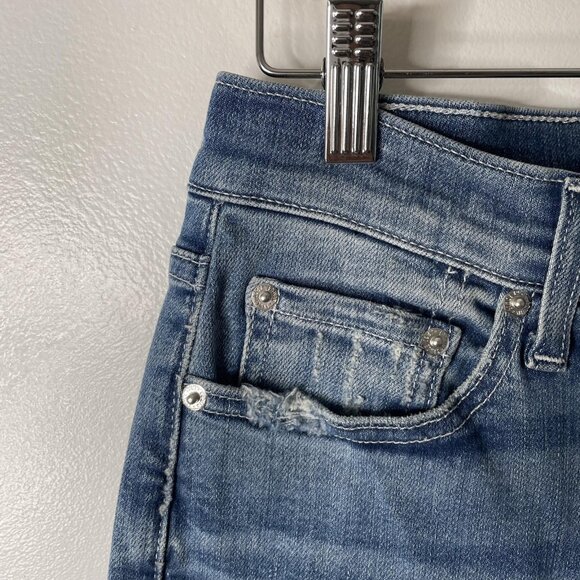 Edwin Jeans Womens 28 Blue Denim Ventura Bree Slim Skinny USA Stretch Medium - Picture 3 of 15